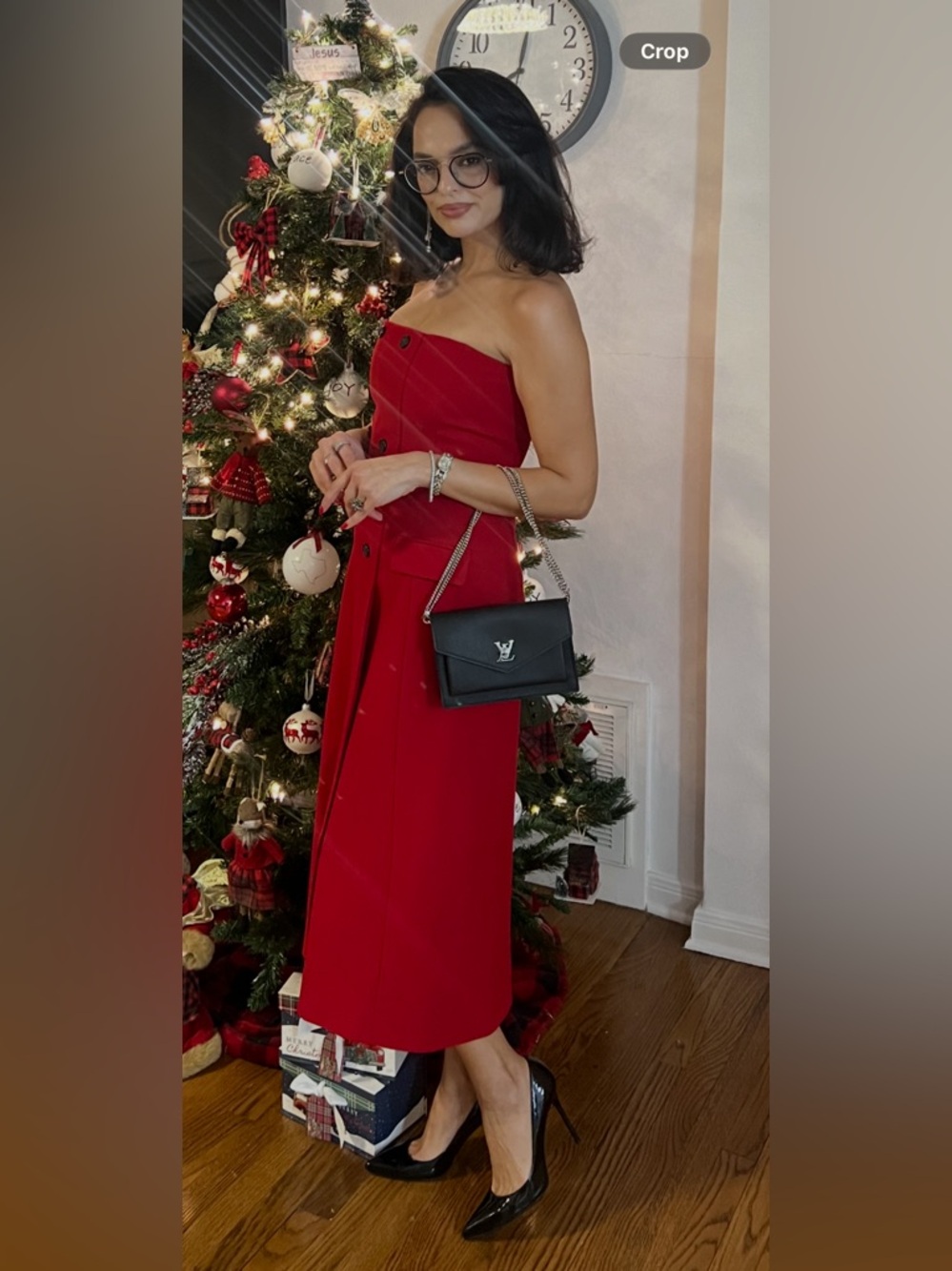 Red Zara dress